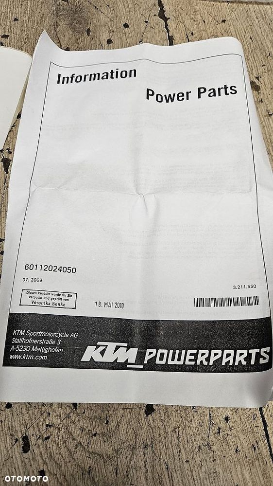 Zestaw adapterów do aluminiowej obudowy kufrów KTM 990  60112024050 - 7