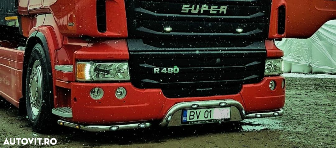Bara leduri sub masca fata din 3 elemente pentru Scania R, 12 x LED-uri incluse, TopLine, Highline, StreamLine - 2