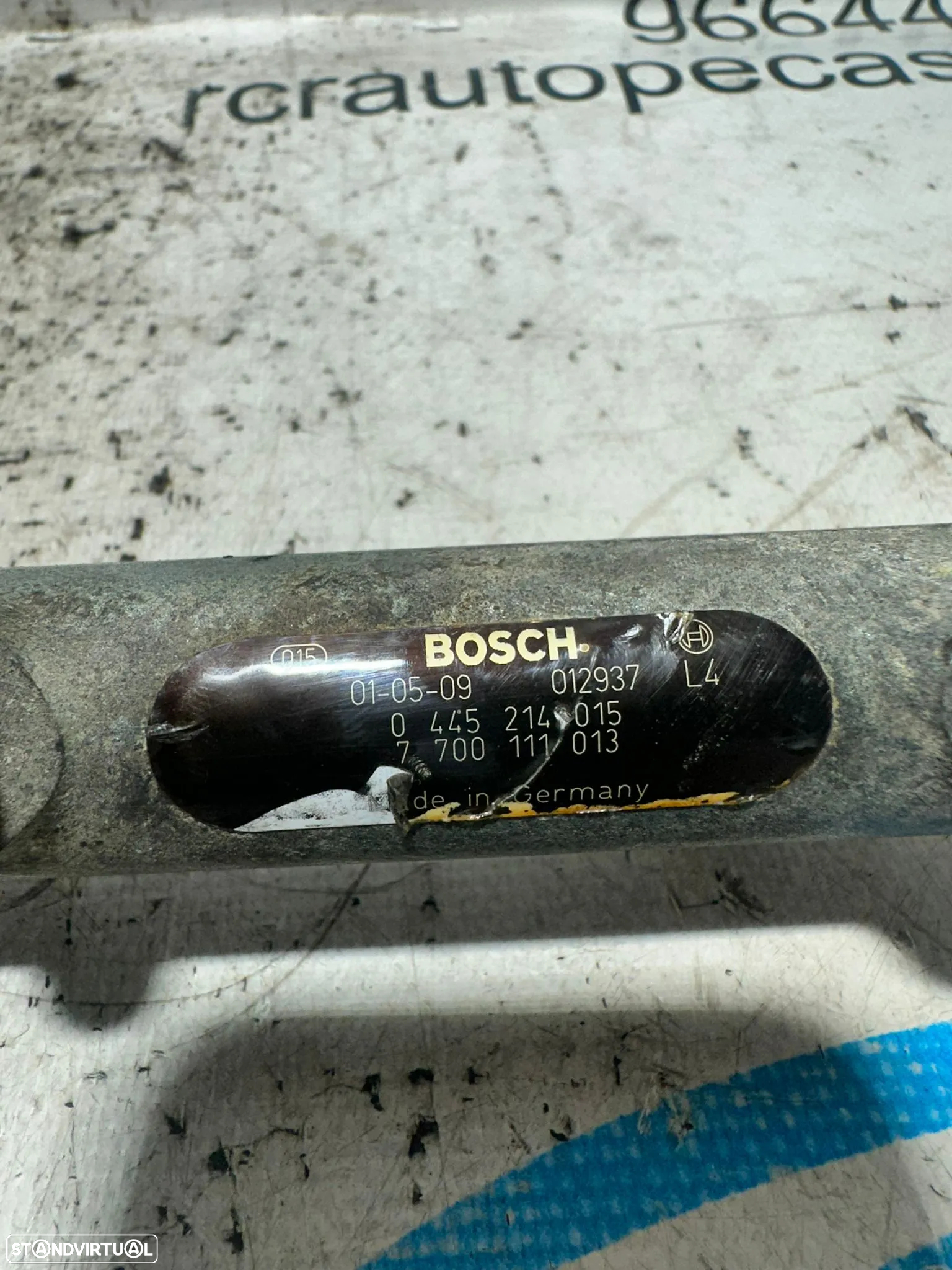 .Régua Alta Pressão Common Rail Bosch Renault F9Q 1.9 dCi 0445214015 7700111013 - 9