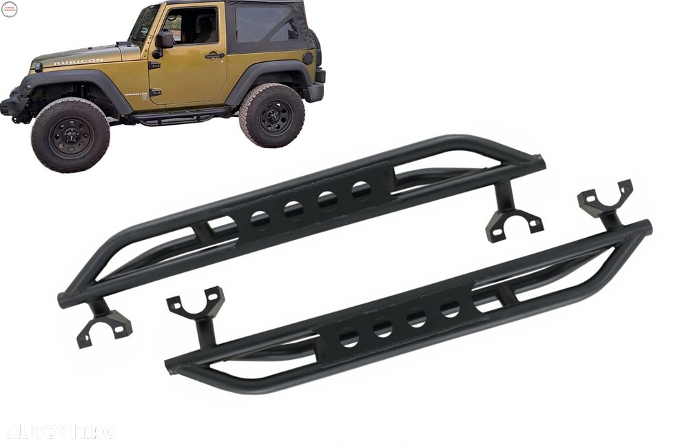 Praguri trepte laterale Jeep Wrangler Rubicon JK 2 Usi (2007-2017)- livrare gratuita - 12