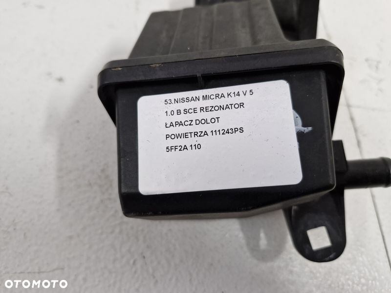 NISSAN MICRA K14 V 5 1.0 B SCE REZONATOR ŁAPACZ DOLOT POWIETRZA 111243PS 5FF2A - 4