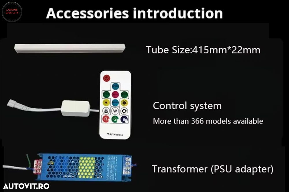 Sistem de Iluminare Plafon Hexagon / HoneyComb 4.84 x 2.43m Lumina RGB- livrare gratuita - 3