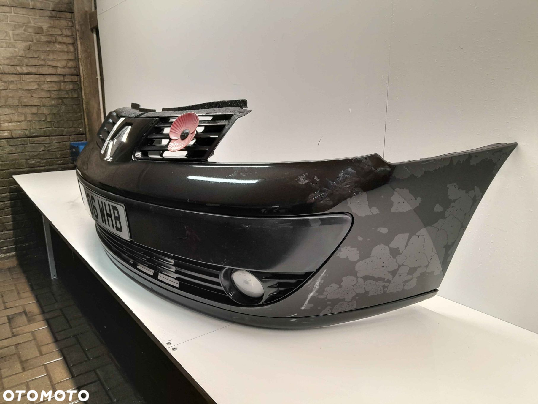 } ZDERZAK PRZÓD PRZEDNI DO RENAULT ESPACE 4 IV NV676 CZARNY HALOGENY - 3
