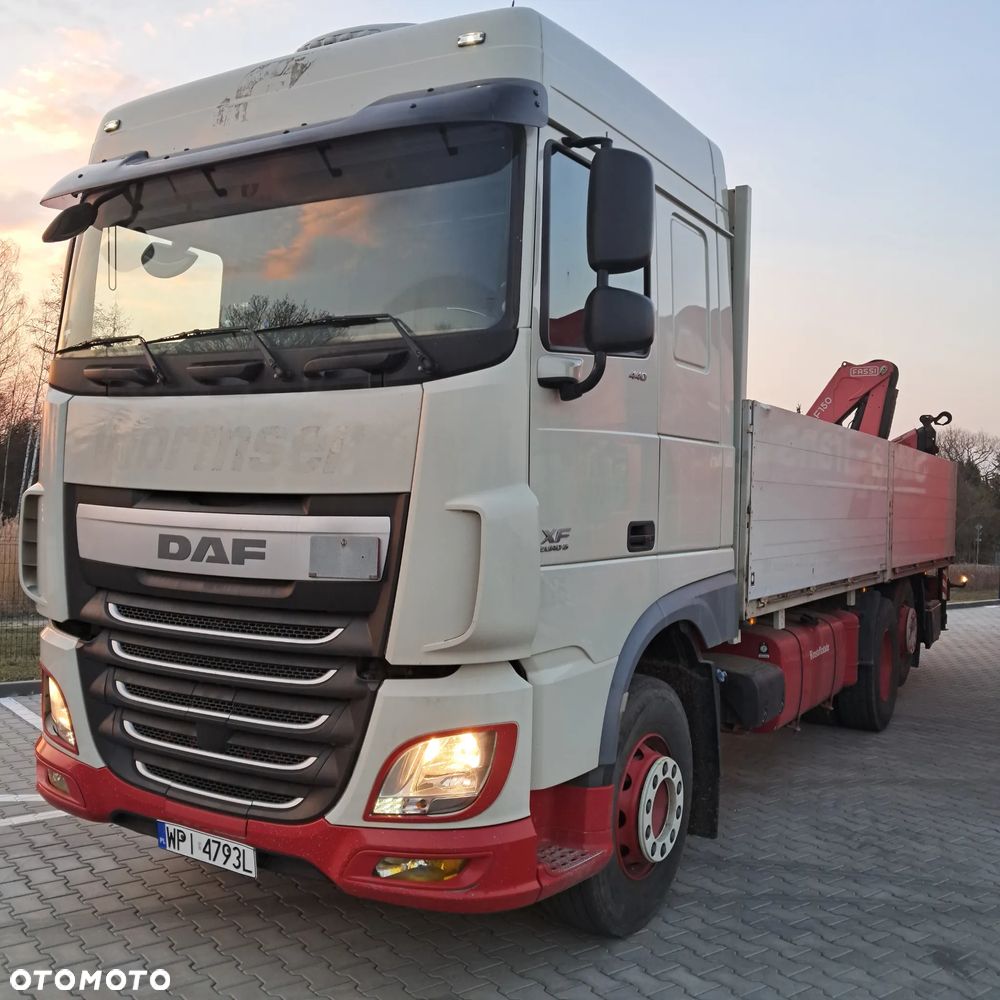 DAF XF 440 HDS dźwig budowlanka EURO 6 2016 hiab palfinger fassi - 1