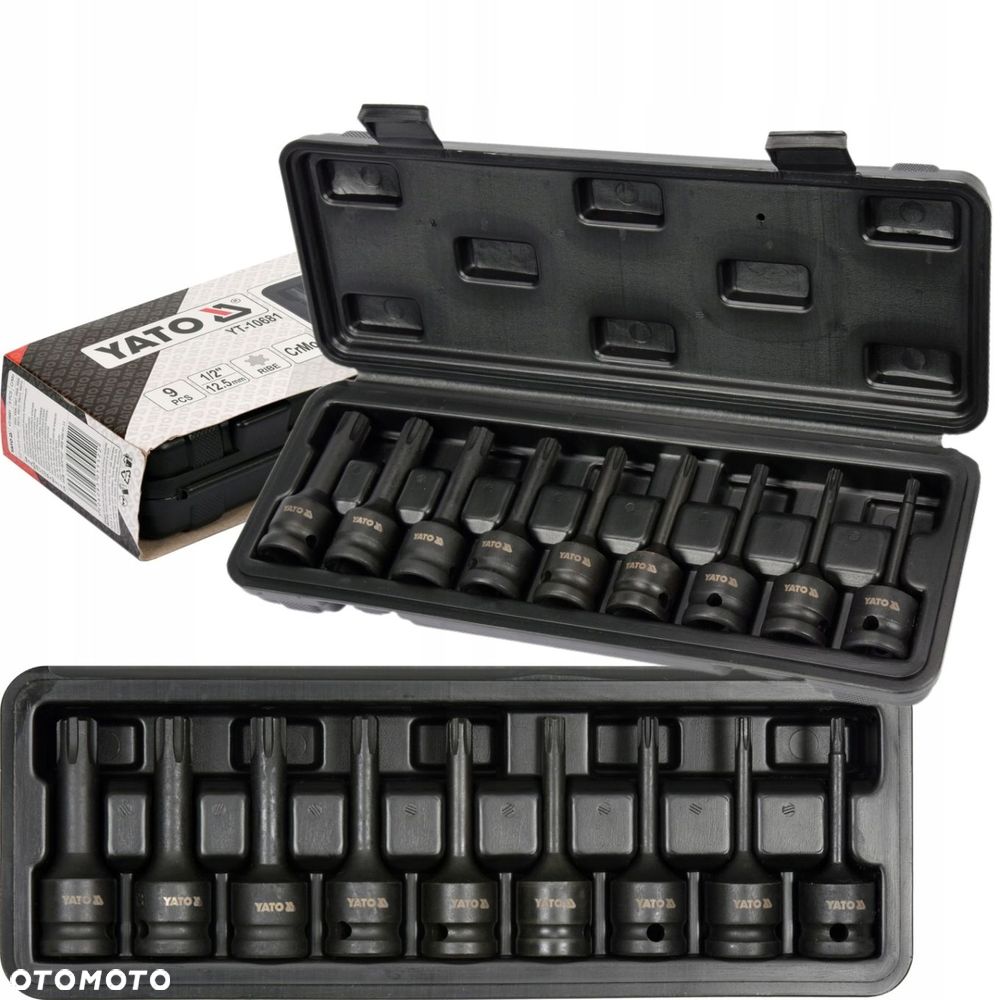 YATO ZESTAW UDAROWYCH KLUCZY TRZPIENIOWYCH KOMPLET KLUCZE RIBE YT-1068