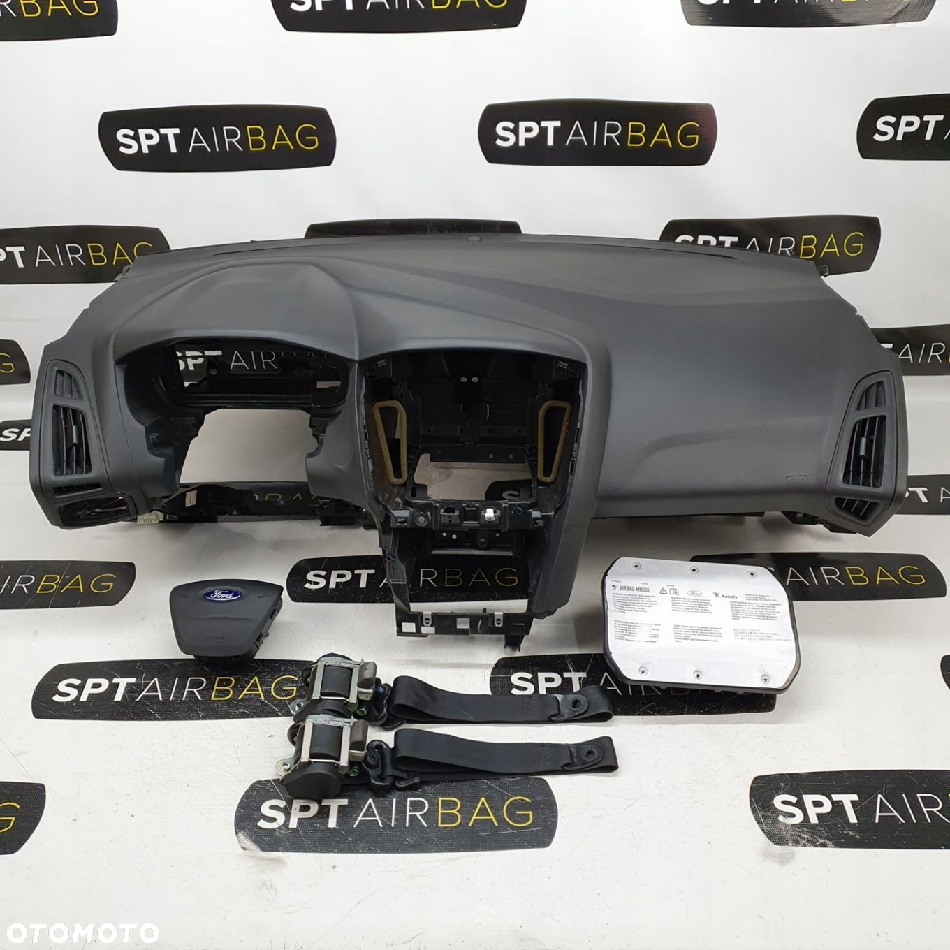 FORD FOCUS MK3 III 3 PO LIFCIE KOKPIT DESKA KONSOLA PULPIT PODUSZKA AIRBAG AIR BAG PASY KIT SET - 1