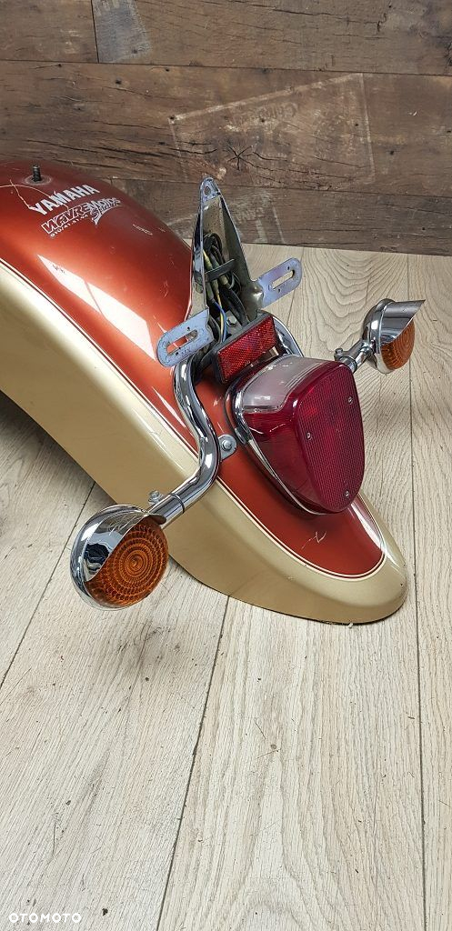 Błotnik tył daszek lampa kierunkowskazy Yamaha XVS650 Drag Star Classic - 2