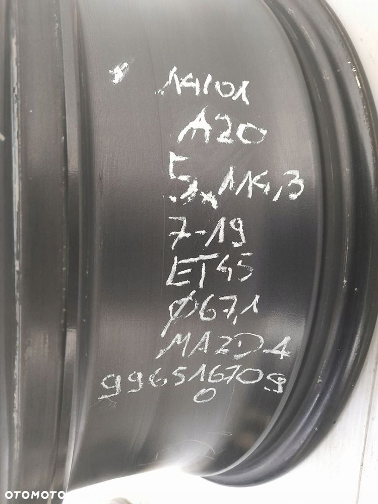 Felgi aluminiowe Mazda OE 9965167090 7.0" x 19" 5x114,3 ET45 - 7