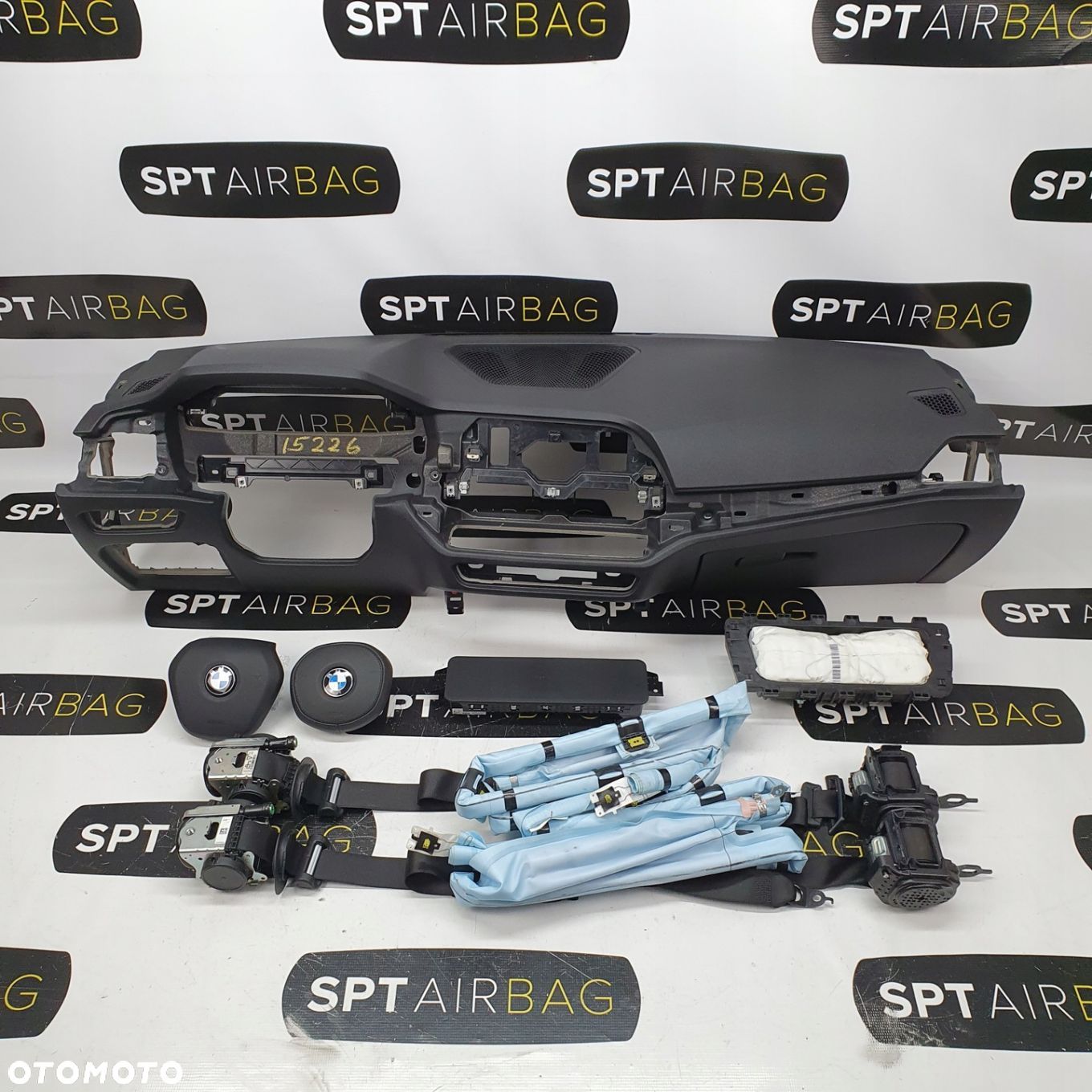 BMW SERIA 3 G20 G21 SERIA 4 G22 G23 G26 DESKA ROZDZIELCZA KONSOLA KOKPIT PULPIT PODUSZKI AIRBAG AIR BAG PASY KURTYNY KIT SET - 1