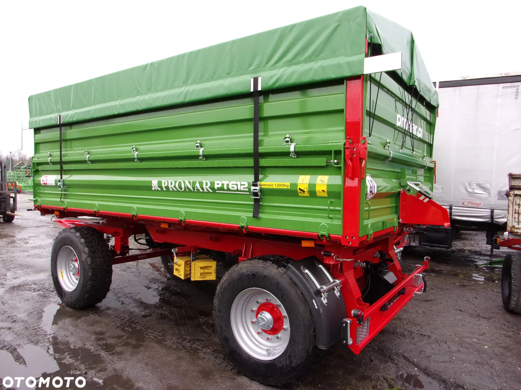 Pronar Przyczepa dwuosiowa PT612 - 12 ton wywrotka z trójstronnym wywrotem - 17