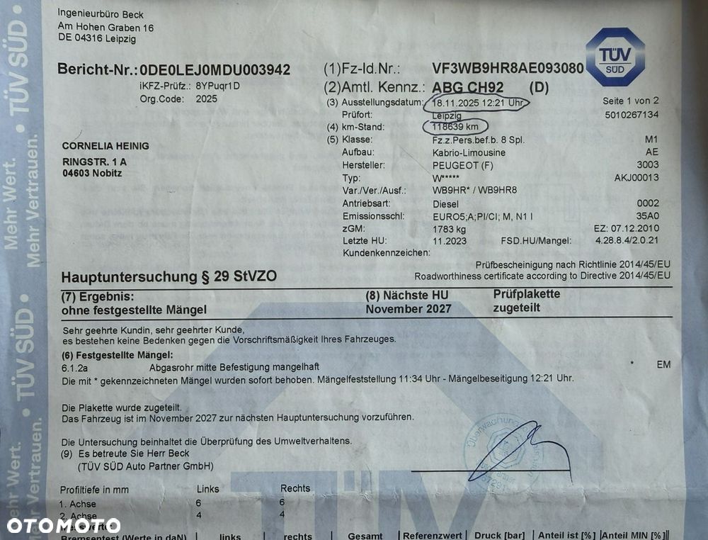 Peugeot 207 CC FAP 110 (Blue Lion) Allure - 34