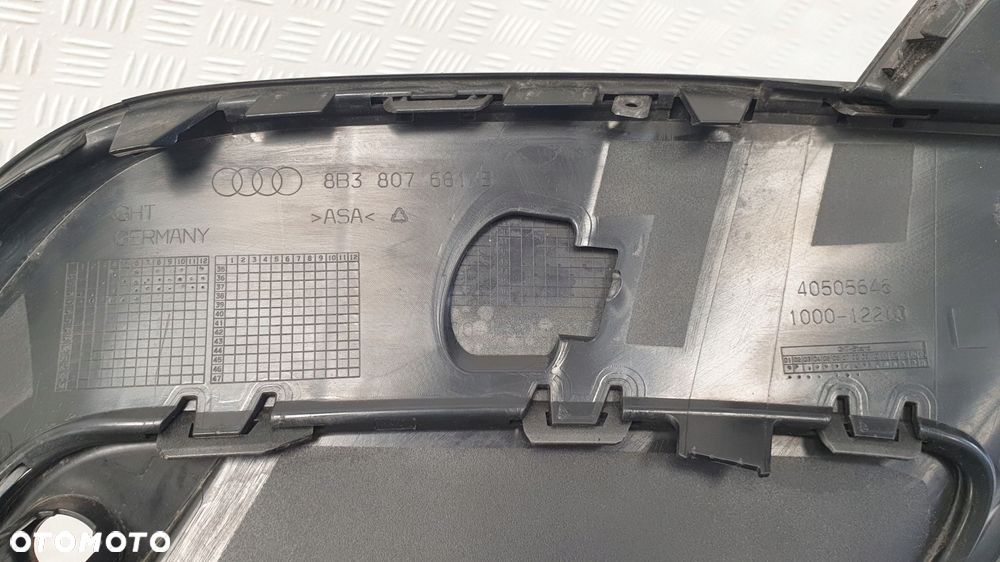 audi a5 b10 kratka zderzaka przód lewa 8b3807681b - 5