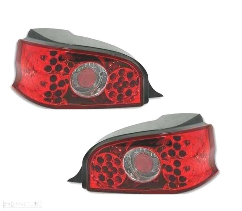 FAROLINS TRASEIROS LED CITROEN SAXO 96-04 VERMELHO - 1