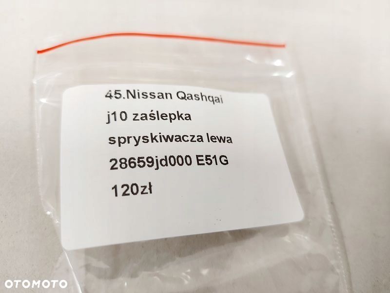 nissan qashqai j10 zaślepka spryskiwacza lewa - 3