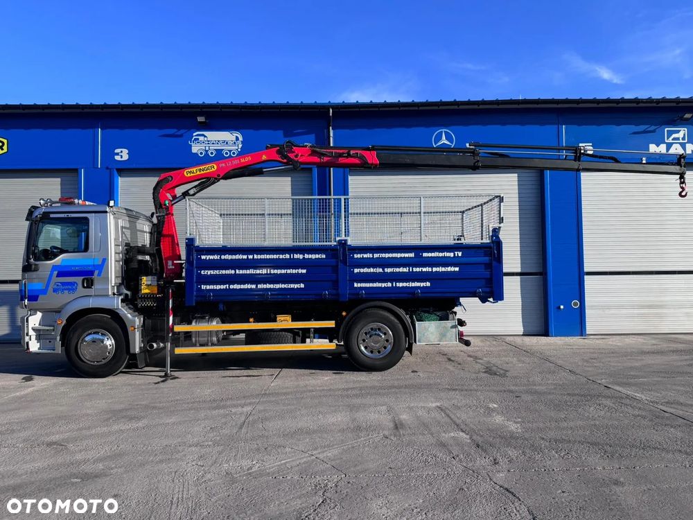 MAN TGM 18.290 wywrotka PALFINGER PK 12.501 SLD sterowanie radiowe 1t/10m - 2