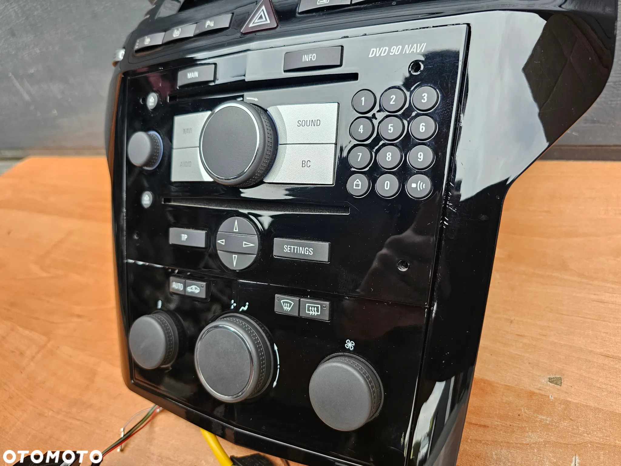 NAWIGACJA KOLOROWA RADIO PANEL MULTIFUNKCJA RAMKA OPEL ZAFIRA B DVD 90 NAVI PIANO BLACK CZARNE - 7