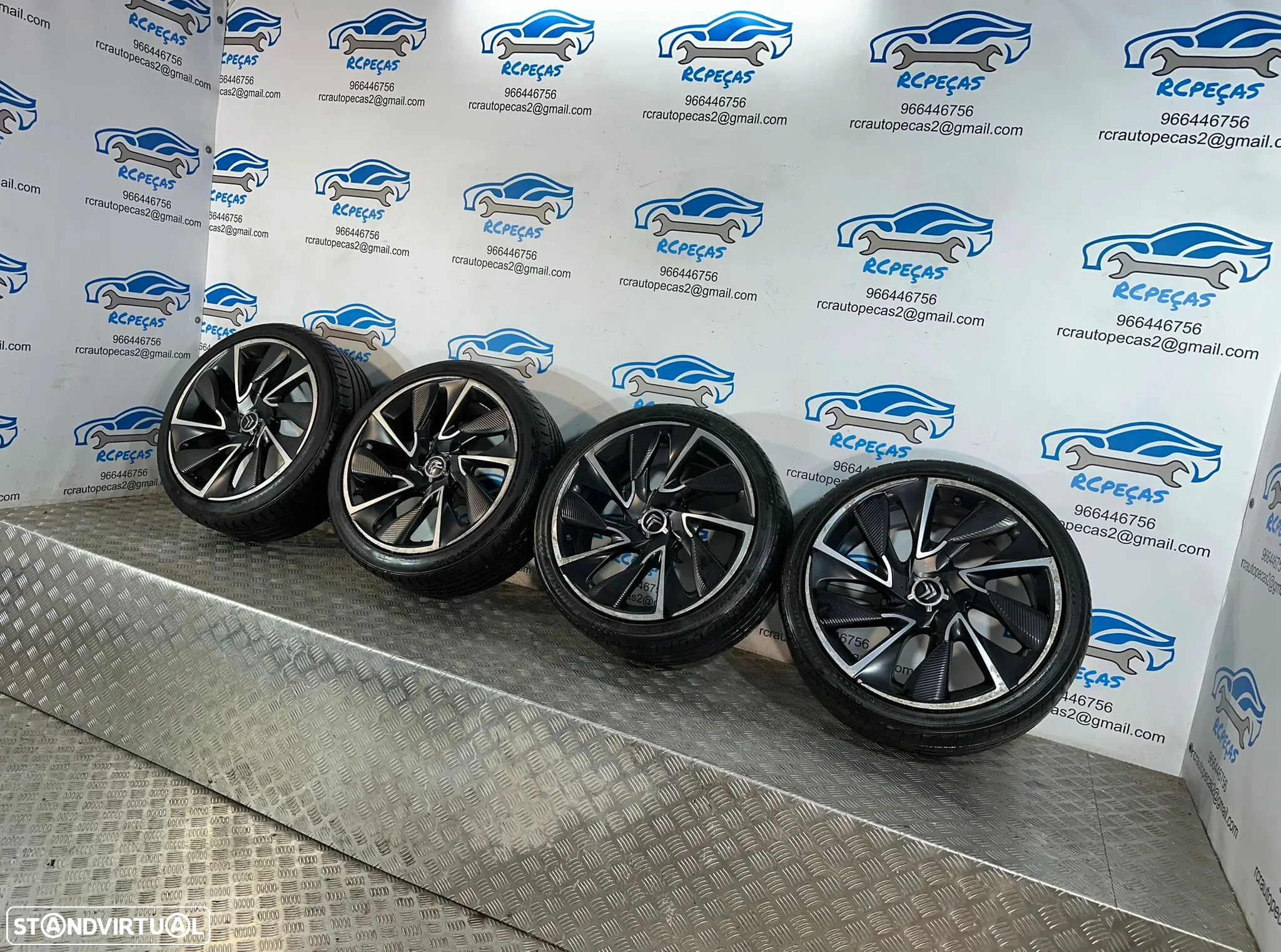 .Conjunto Jantes 19 Originais Citroen DS DS5 DS4 8.5J ET29 4x108 - 4