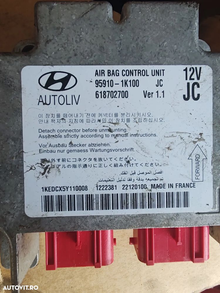 CALCULATOR MODUL AIRBAG HYUNDAI  IX20 COD 618702700 - 1