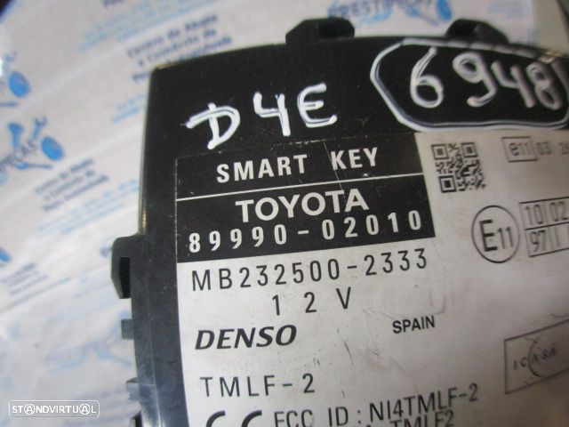 Modulo 8999002010 TOYOTA AURIS 1 FASE 1 2007 1.6I 125CV 5P PRETO Módulo Fecho Central - 4