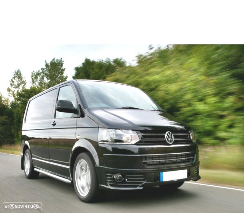 SPOILER FRONTAL PARA VOLKSWAGEN VW TRANSPORTER T5 10-15 SPORTLINE ABS - 2