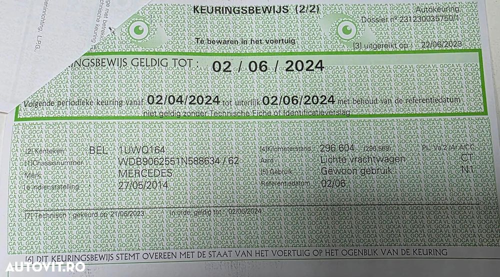 Mercedes-Benz SPRINTER 513 CDI, 130cp, lada 3.6m, roti duble spate, cat B, 3,5t, original, 321.976 km,  Belgia, 05/2014,   factura, SEAP,  fInantare Pj, rate PF - 3