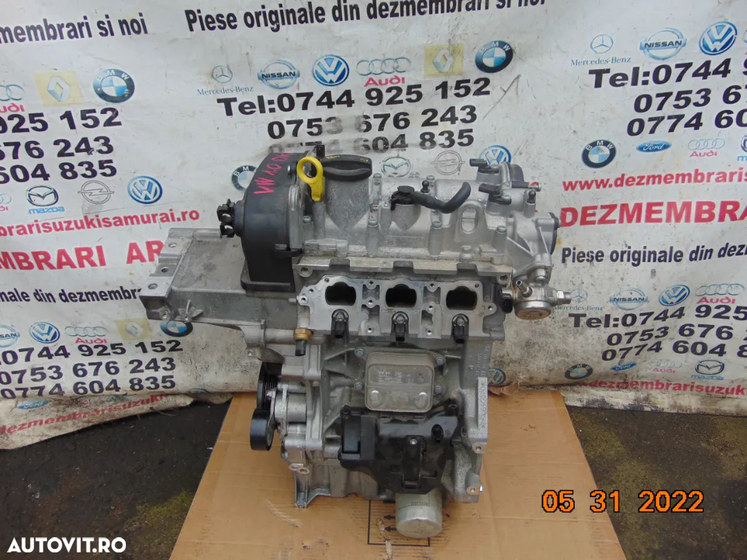 Motor VW 1.0tsi DKL Golf 7 Audi Skoda Seat ibiza Leon Octavia polo T Cross Rapid Fabia Up dkla dklb - 3