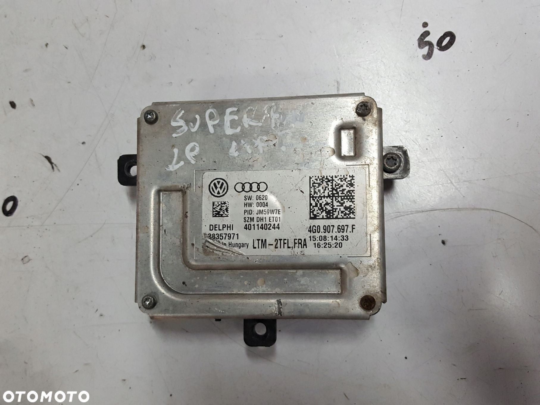SKODA SUPERB 2 II LIFT 13-15r PRZETWORNICA MODUŁ LAMPY LED 4G0907697F - 1