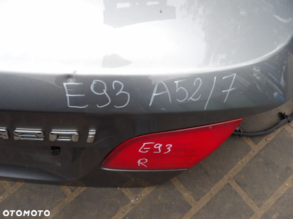 BMW - E93 - KOLOR A52/7 - KLAPA BAGAŻNIKA - BEZ LAMP - 5