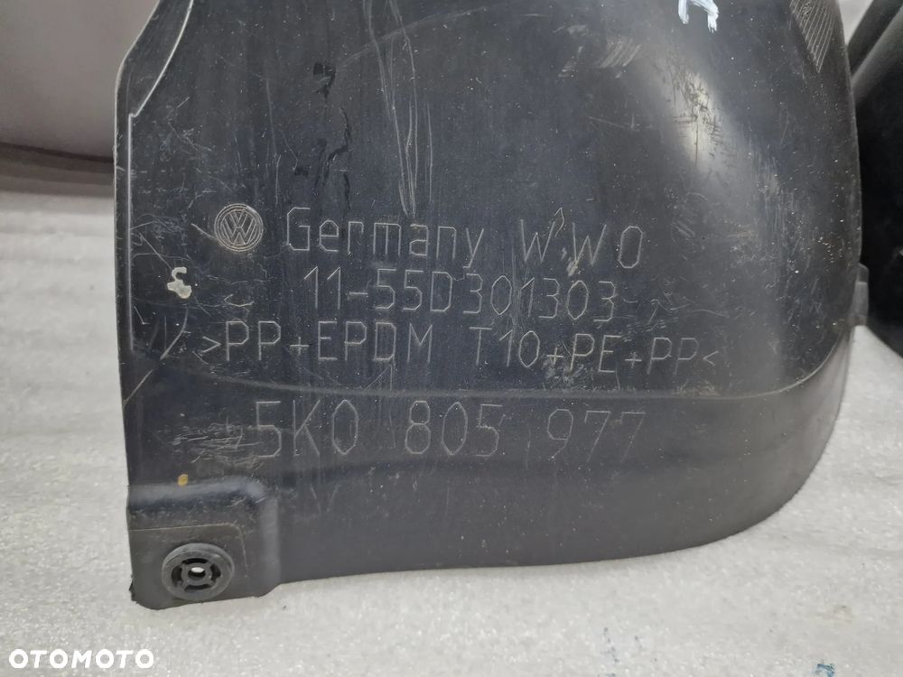 VW GOLF VI 6 5K0 08- lewe NADKOLE PRZEDNIE PRZÓD , NR 5K0805977 / 5K0805978 , NR AUKCJI N290 - 3