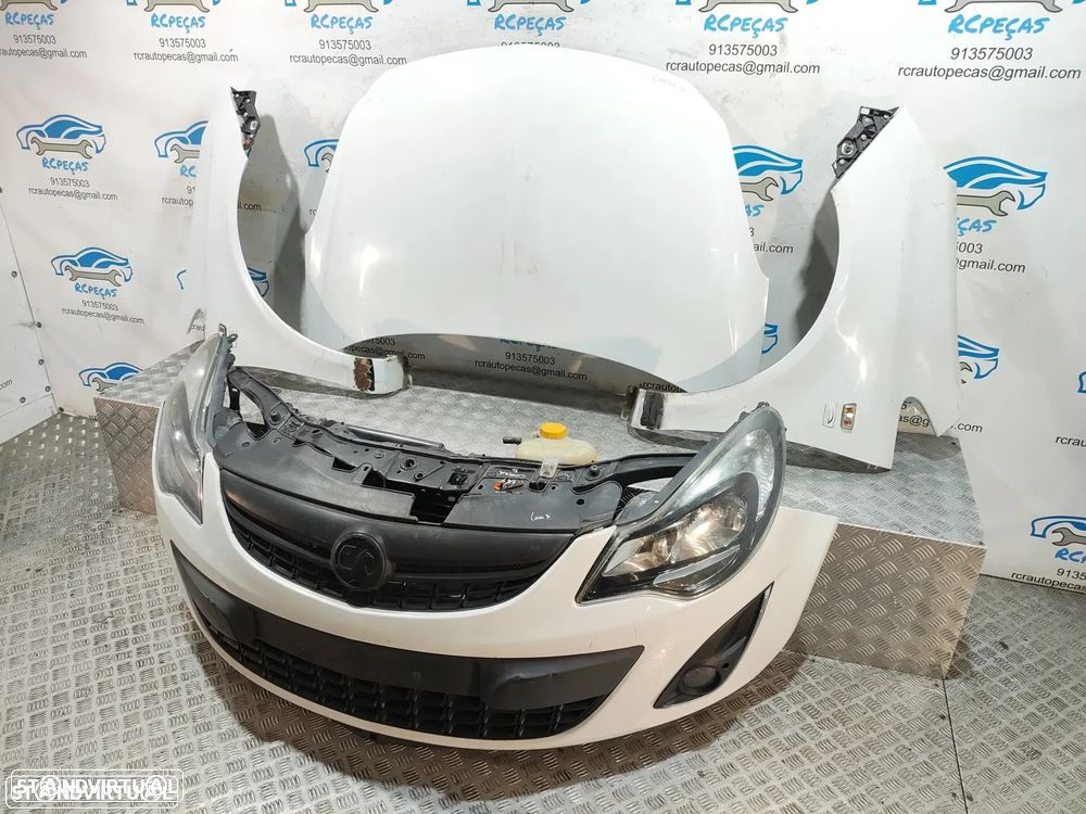 Frente Completa Opel Corsa D S07 - Facelift | LCI - Diesel | Parachoques | Parachoque | Grelha | Grelhas | Otica | Oticas | Guarda Lamas | Lama | Capo | Capot | Reforço | Fibra | Radiador | Ventilador | Radiadores | Para-choques - 48