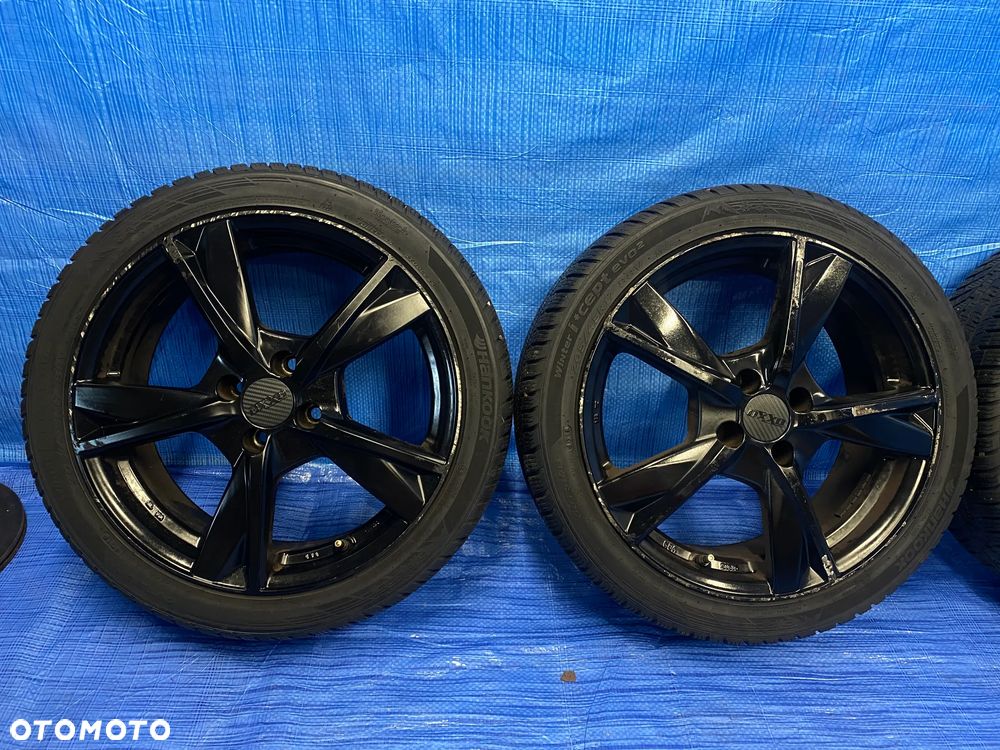 KOŁA KBA50616 KOŁO 17 FELGA ALUMINIOWE ALUSY 17" x 7J  4X100; 63,4mm 54,1mm KOMPLET ; OPONY ZIMOWE HANKOOK ; RENAULT VOLVO TOYOTA HYUNDAI KIA MAZDA SUZUKI NISSAN ITP. ORYGINAŁ - 3