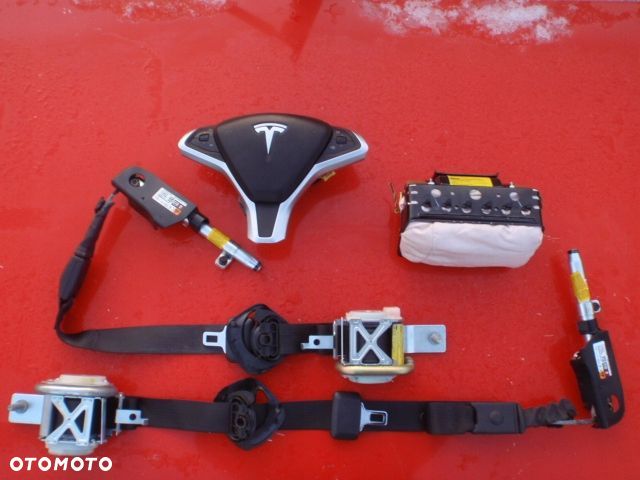 TESLA S X PODUSZKA AIRBAG KURTYNA DACHOWA AIR BAG DESKA KONSOLA PODUSZKI PASY PAS - 3