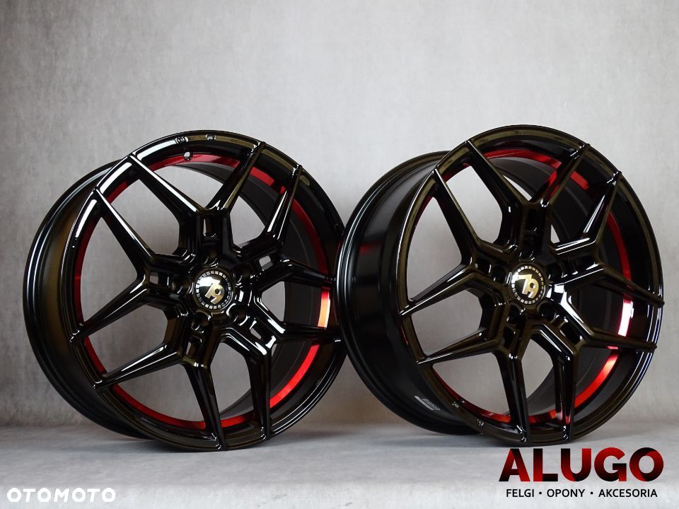 Alufelgi 19 5x112 Felgi Audi VW Mercedes Skoda Seat Nowe Czarne - 2