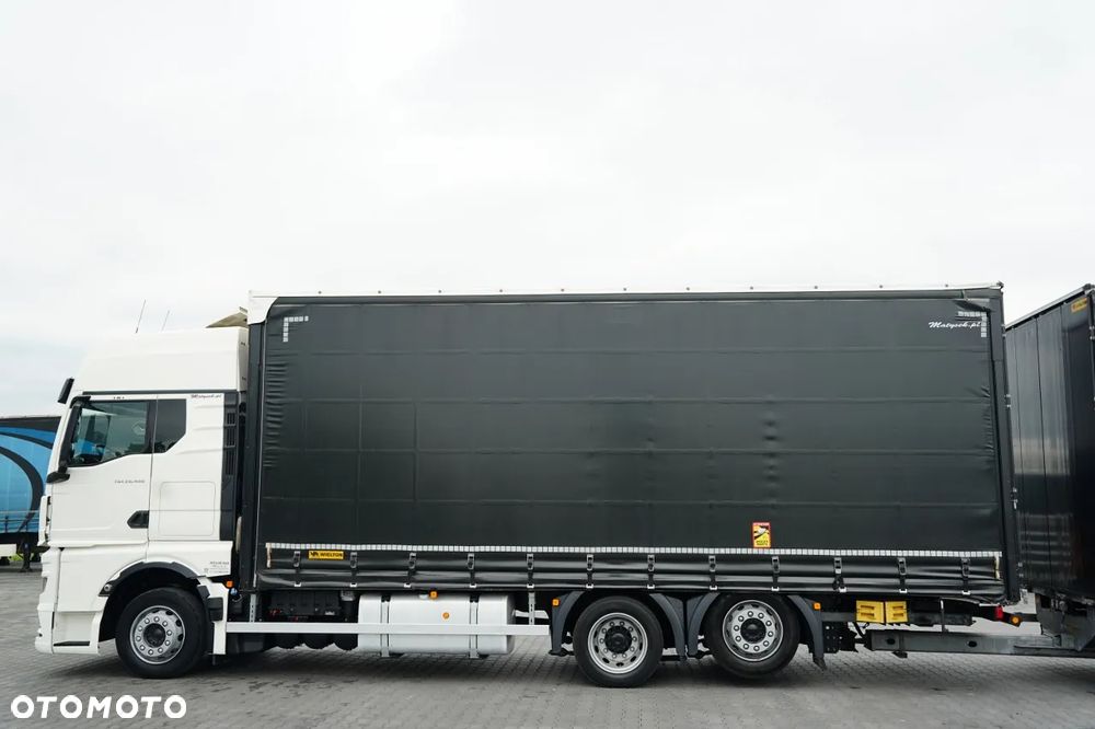 MAN TGX 26.480 / ZESTAW TANDEM 120 M3 / PRZEJAZDOWY / MEGA / OŚ PODNOSZONA / DACH PODNOSZONY / KAMERA / + PRZYCZEPA WIELTON / OŚ PODNOSZONA / OSIE SAF - 12