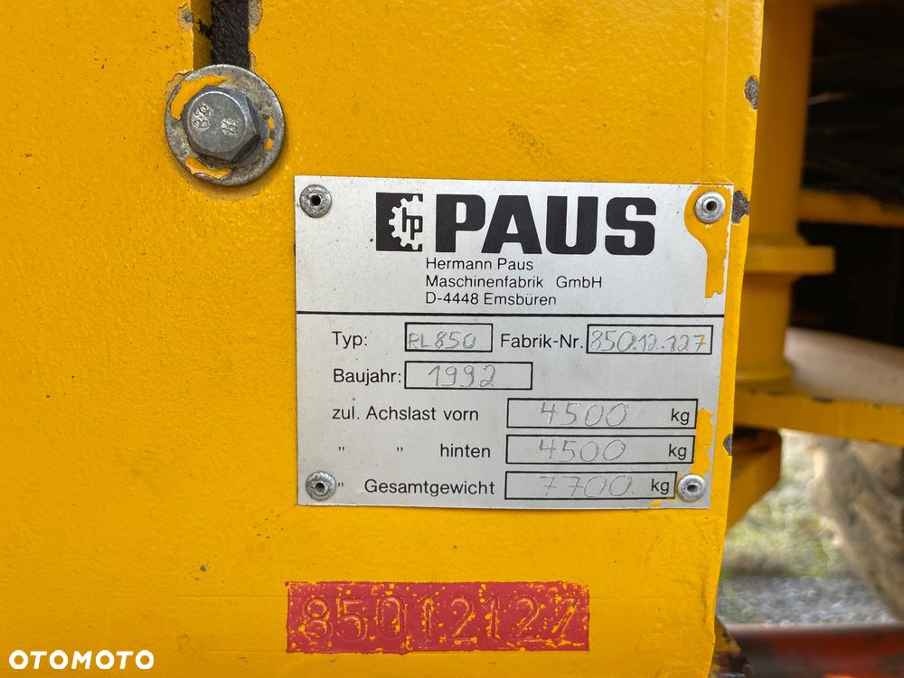 Paus RL850, 2 łyżki, widły - 3