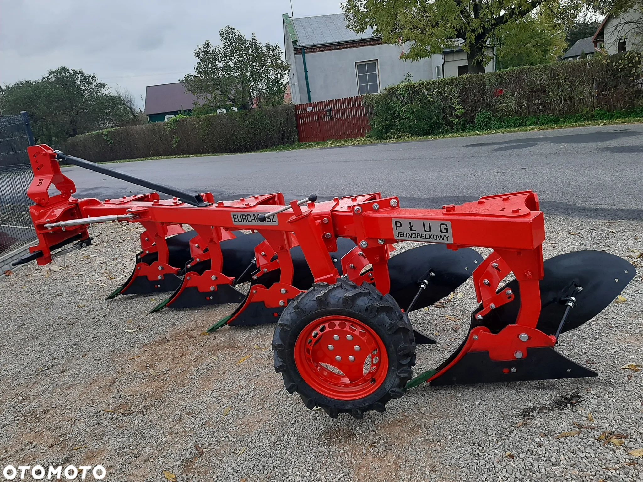 Pług zagonowy jednobelkowy 3/4/5+ skib EURO-MASZ / kverneland 18'' OD RĘKI transport zrywalny/śruba - 1