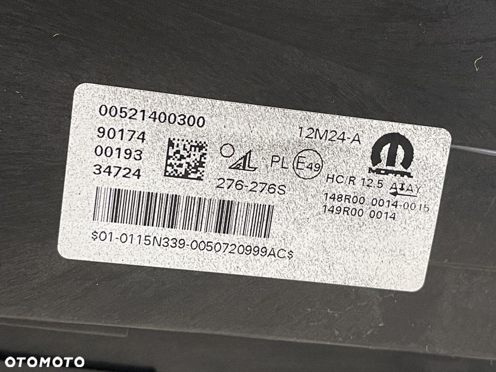 NOWA ORYGINALNA LAMPA PRAWA PRZÓD FIAT 500e 20-26 KOMPLETNA EUROPA 521400300 52140030 68656340AA - 10