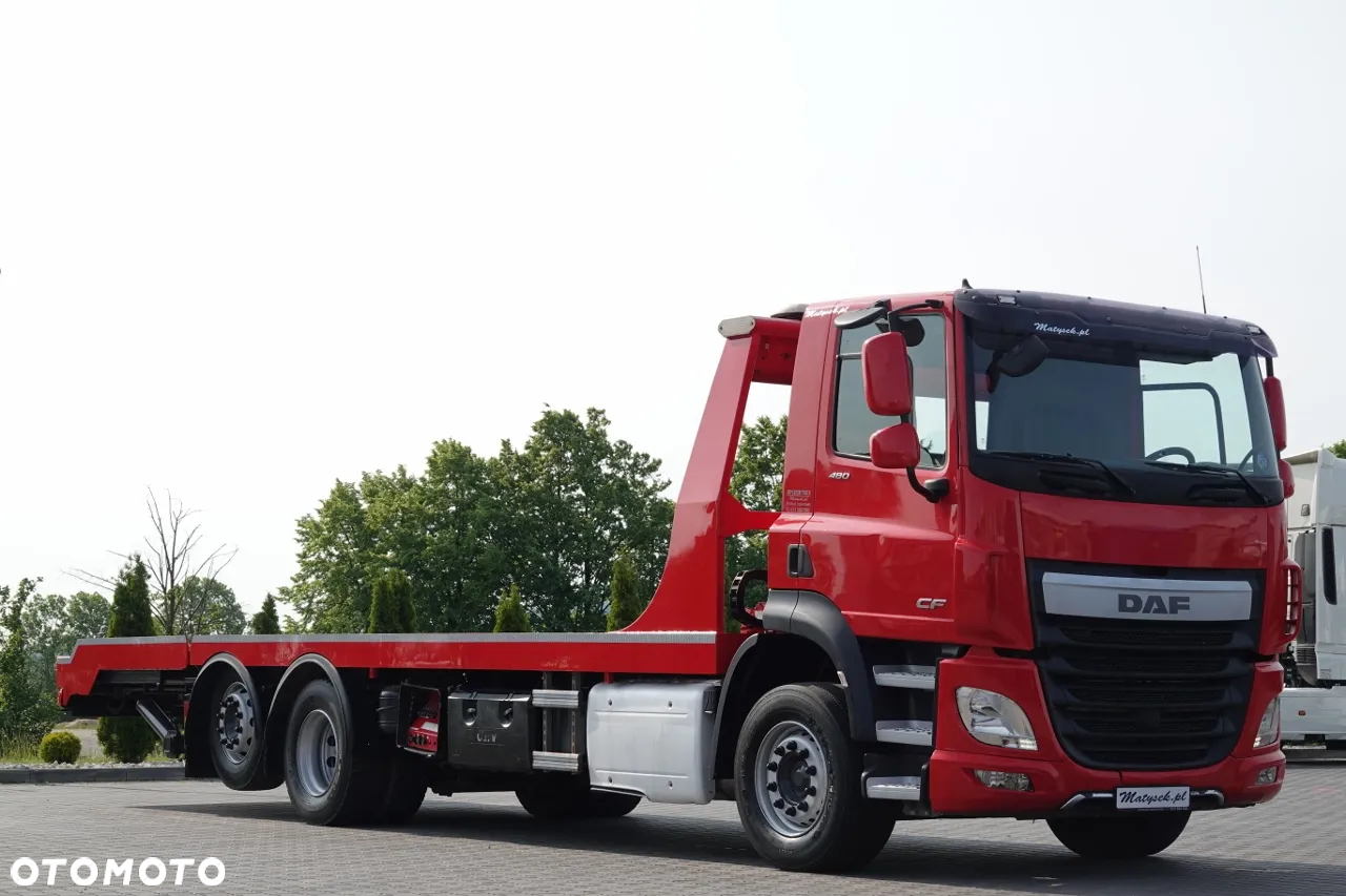 DAF CF 460 / LAWETA / PLATFORMA / NAJAZDY HYDRAULICZNE / WYCIĄGARKA / EURO 6 - 12