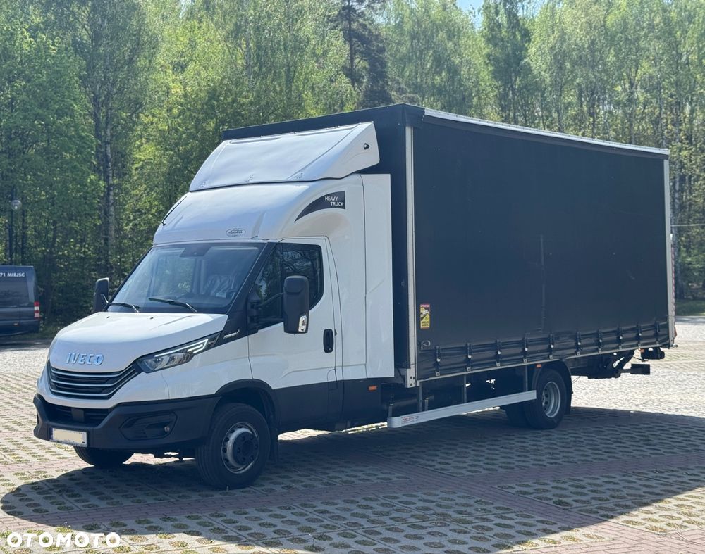 Iveco Daily 2023r Hi-Matic‼️72C21‼️Winda Dhollandia 1000KG // Plandeka 15 Palet // Najnowszy Tachograf // 2x Firanka ‼️Spanie z tyłu WEJKAMA 2x łóżko  Wysokość rampowa Full LED Tempomat aktywny  Salon Polska DMC7200KG Faktura Vat 23% TwinCab - 1