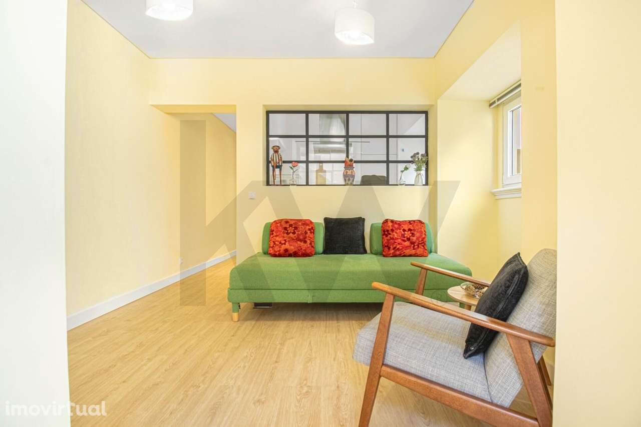 Apartamento T1 remodelado com terraço em Campo de Ourique - Grande imagem: 3/20