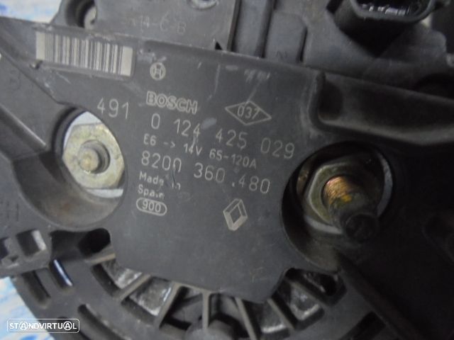 Alternador 0124425029 8200360480 RENAULT MODUS FASE 1 2004 1.5DCI 65CV 5P VERDE ESCURO BOSCH 14V 120A - 5