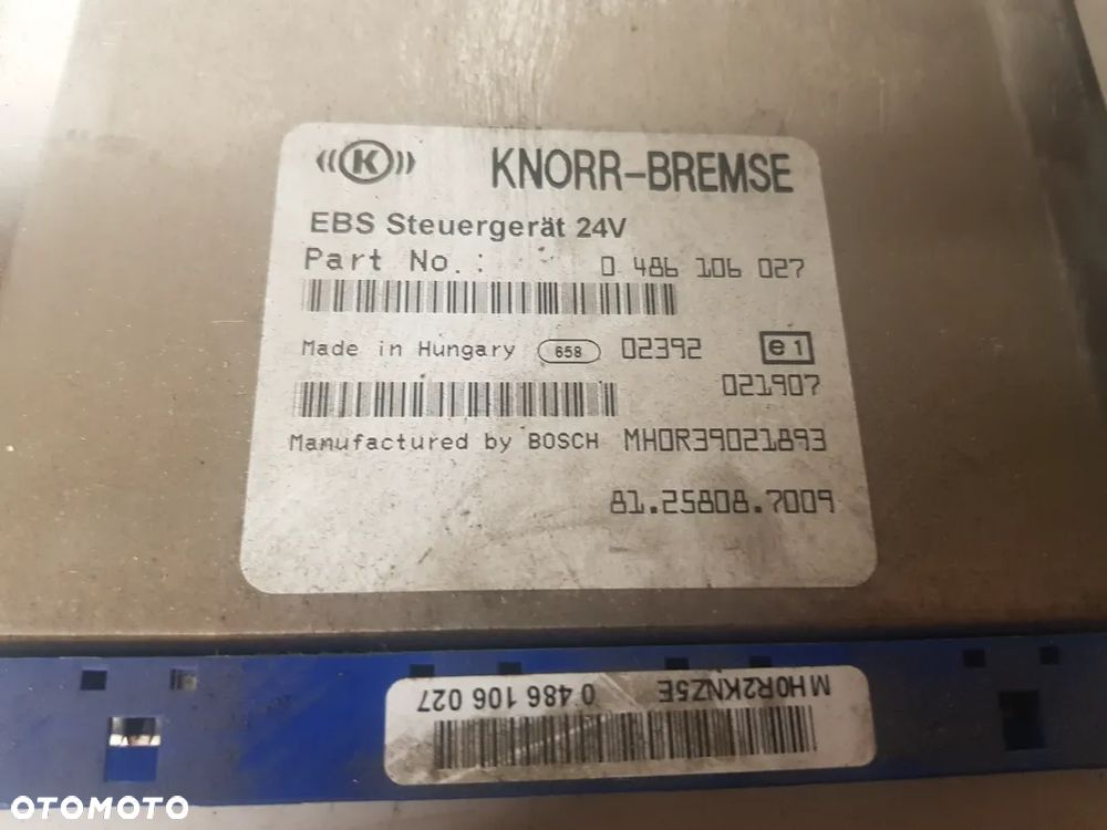 STEROWNIK EBS MAN TGL TGS TGM TGA TGX 0486106027 81258087009 - 2