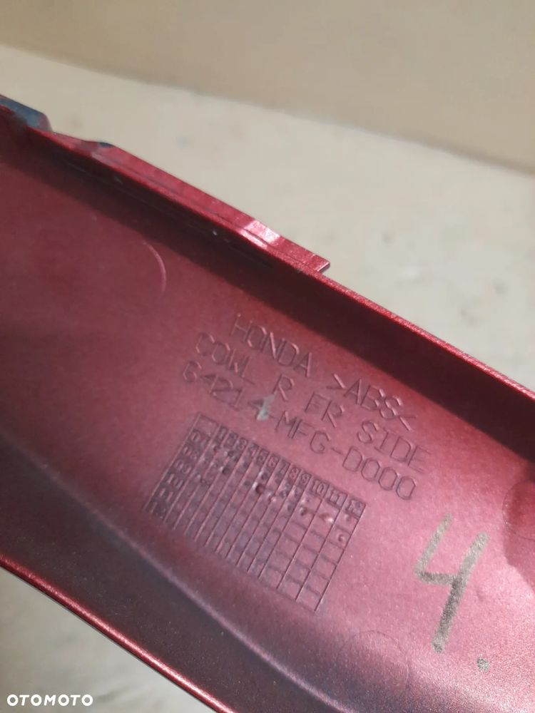 CZACHA CZASZA OWIEWKA PRZÓD HONDA CB 600F HORNET PC41 07-13 64214-MFG-D000 - 2