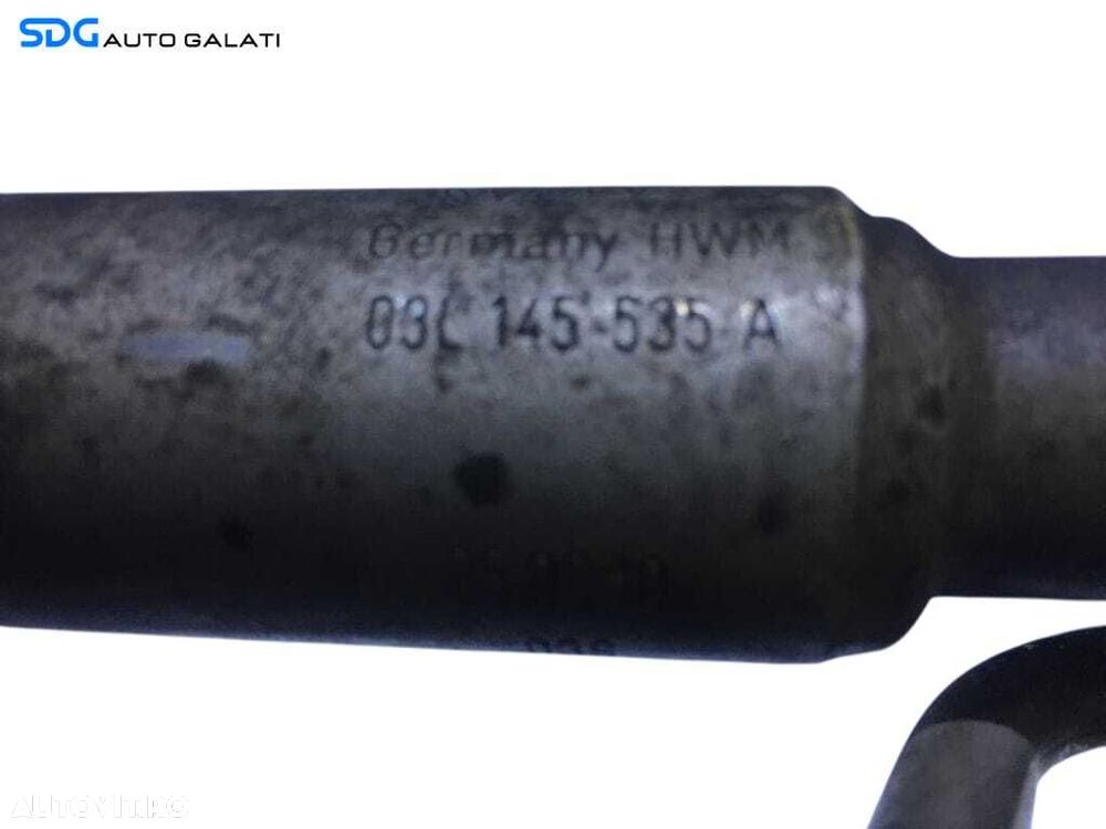 Furtun Conducta Tubulatura Tur Retur Turbo Turbina Volkswagen Polo 6R 1.6 TDI 2009 - 2016 Cod 03L145535A [D0375] - 2