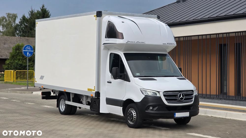 Mercedes-Benz SPRINTER 519 CDI 907❗❗190 KM / FULL OPCJA / AUTOMAT 9G-TRONIC / FULL LED / KONTENER 10EP  / DRZWI Z TYŁU / BLIŹNIAKI / XENON / RAMA / LAWETA / ZABUDOWA JEGGER / PODUSZKI PNEUMATYCZNE / SYPIALKA / SALON POLSKA ❗❗ - 2