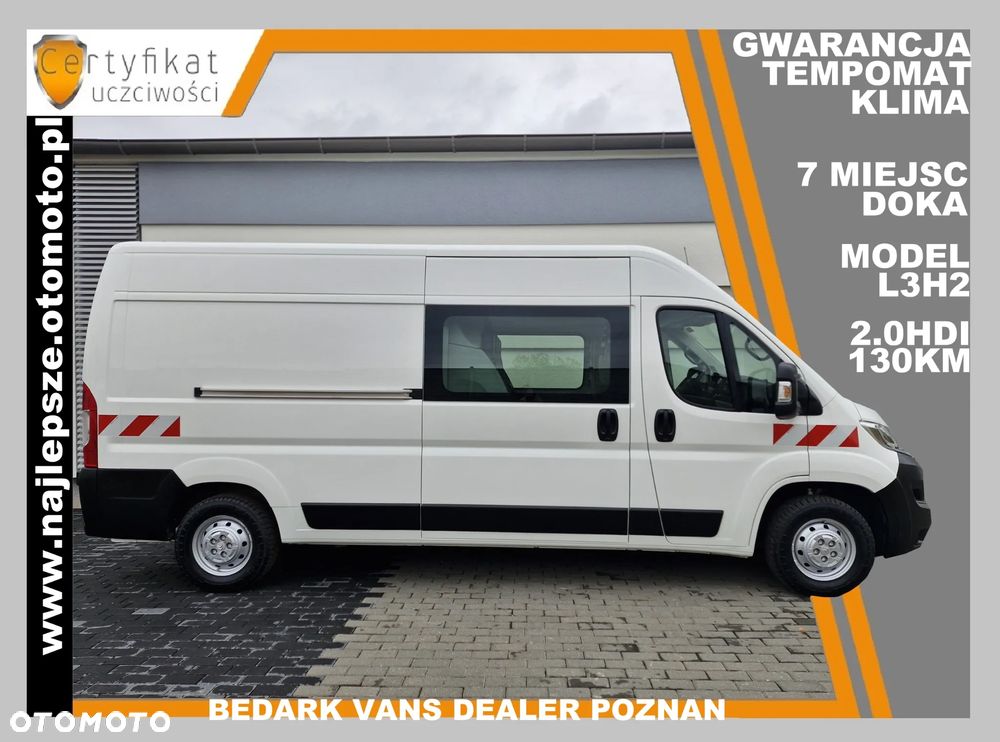 Citroën Boxer, L3H2, BRYGADÓWKA, 7 miejsc, DOKA, tempomat, klima, - 1