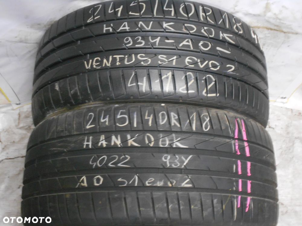 OPONY 245/40R18 HANKOOK VENTUS S1 EVO 2 AO DOT 4122 7MM - 1