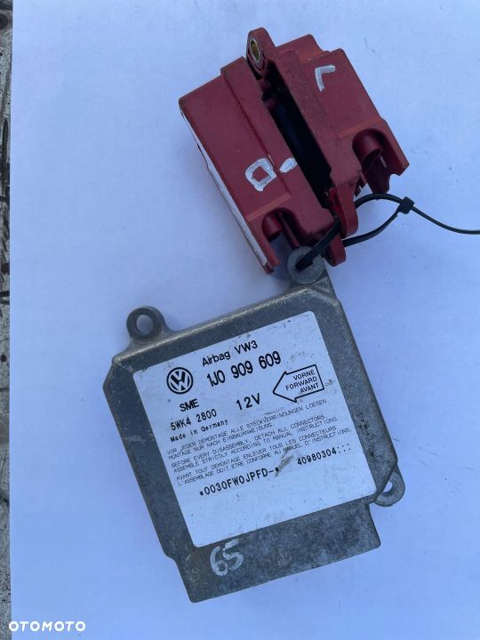 KOMPLET MODUŁ SENSOR AIRBAG VW GOLF IV 1J0909609 - 1