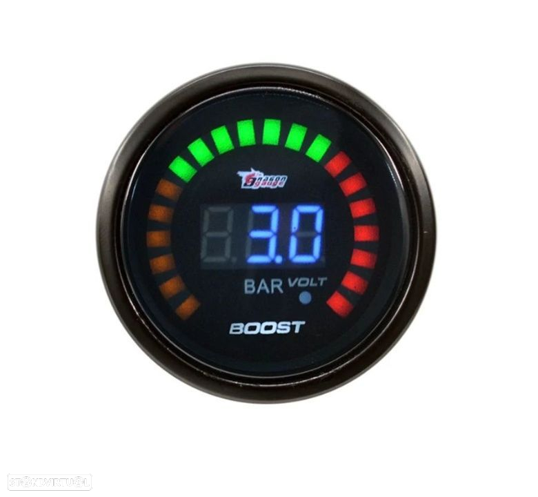 Manómetro Digital 52mm - Pressão Turbo 3 BAR - 2