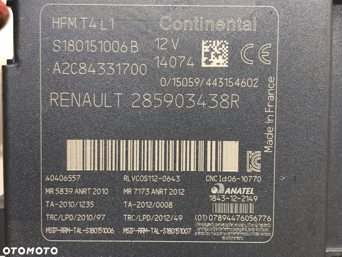STACYJKA - 130.00 PLN - RENAULT CLIO IV (BH_) 2012 - 2022 1.2 16V 54 kW [73 KM] benzyna 2012 - 2022 - 5